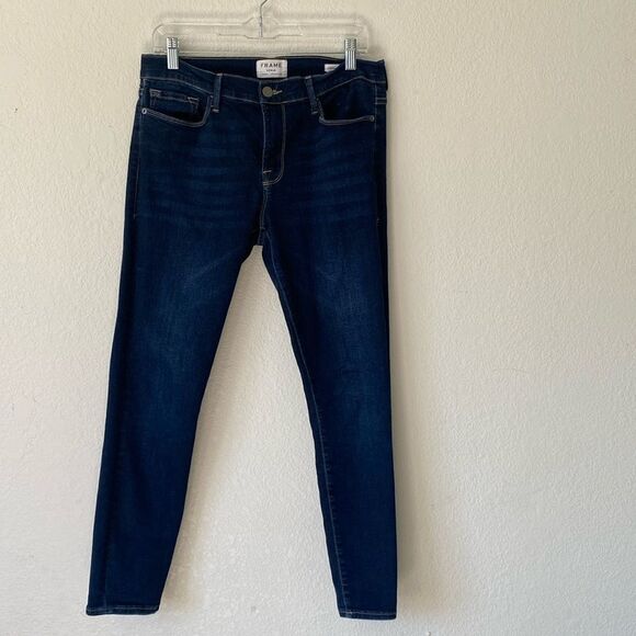 Frame Denim Le Skinny de Jeanne Crop Jeans - Picture 1 of 5